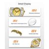Fashion Ladies Quartz Watch with Sparkling Crystal Stainless Steel Bracelet Wristwatch Elegant Business Dress Watch for Women