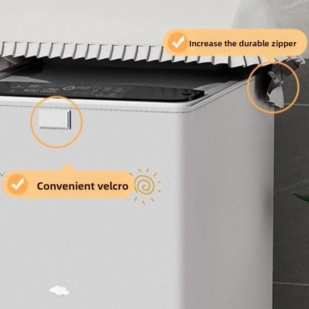 Sunscreen Washing Machine Cover Waterproof Dust-proof Cover Universal Top Open Cover Home Decor
