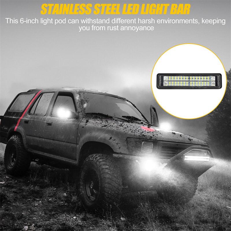 28Led 84W Work Light Bar 9-80V Flood Light Driving Fog Light Off-Road Led Work Light For Car Suv 4Wd Led Beam