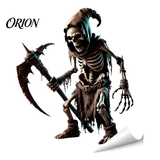 Weather Resistant Glass Ornaments Halloween Ghost Skeleton Grim Reaper Static Window Clings, Horror Break Through Spooky Theme Decals Decals,