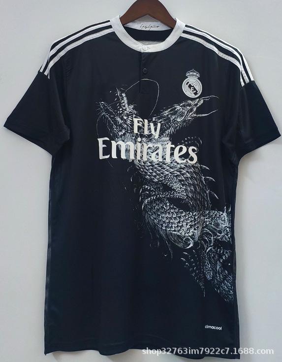 Club retro jersey home and away retro top nostalgic league Champions League version short sleeve Red Devils main Real Madrid