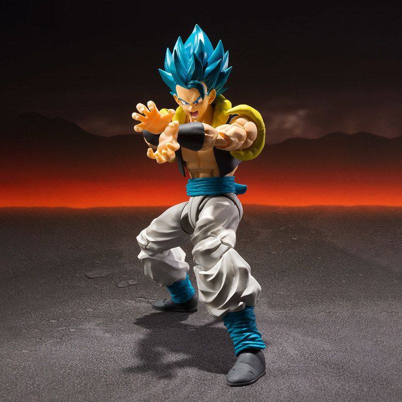 16cm Dragon Ball Super Saiyan Blue Gogeta Action Figure Articulated Joint Anime Model Collectible Toy Desktop Ornament Boy Gifts