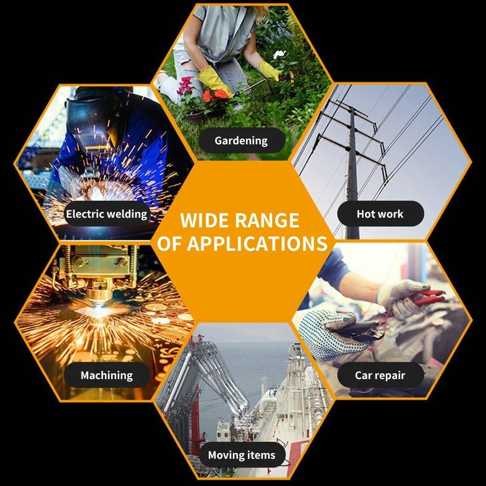 Wear-resistant Welding Gloves Anti-Slip Labor Protection  Gloves Leather  Work Gloves  Workers