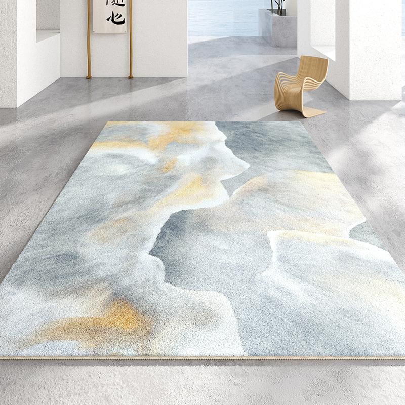 Light Luxury Bedroom Decor Irregular Carpet Large Area Carpets for Living Room Washable Lounge Soft Floor Mat Home Anti-slip Rug