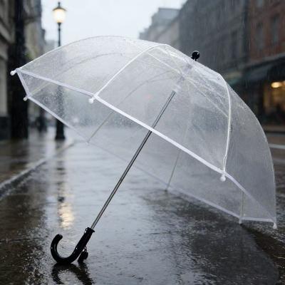 1-1 Years Old Bubble Umbrella Kindergarten Baby Umbrella Cartoon Safety Children Transparent Umbrella Straight Pole Umbrella Umbrella Wholesale Manuf