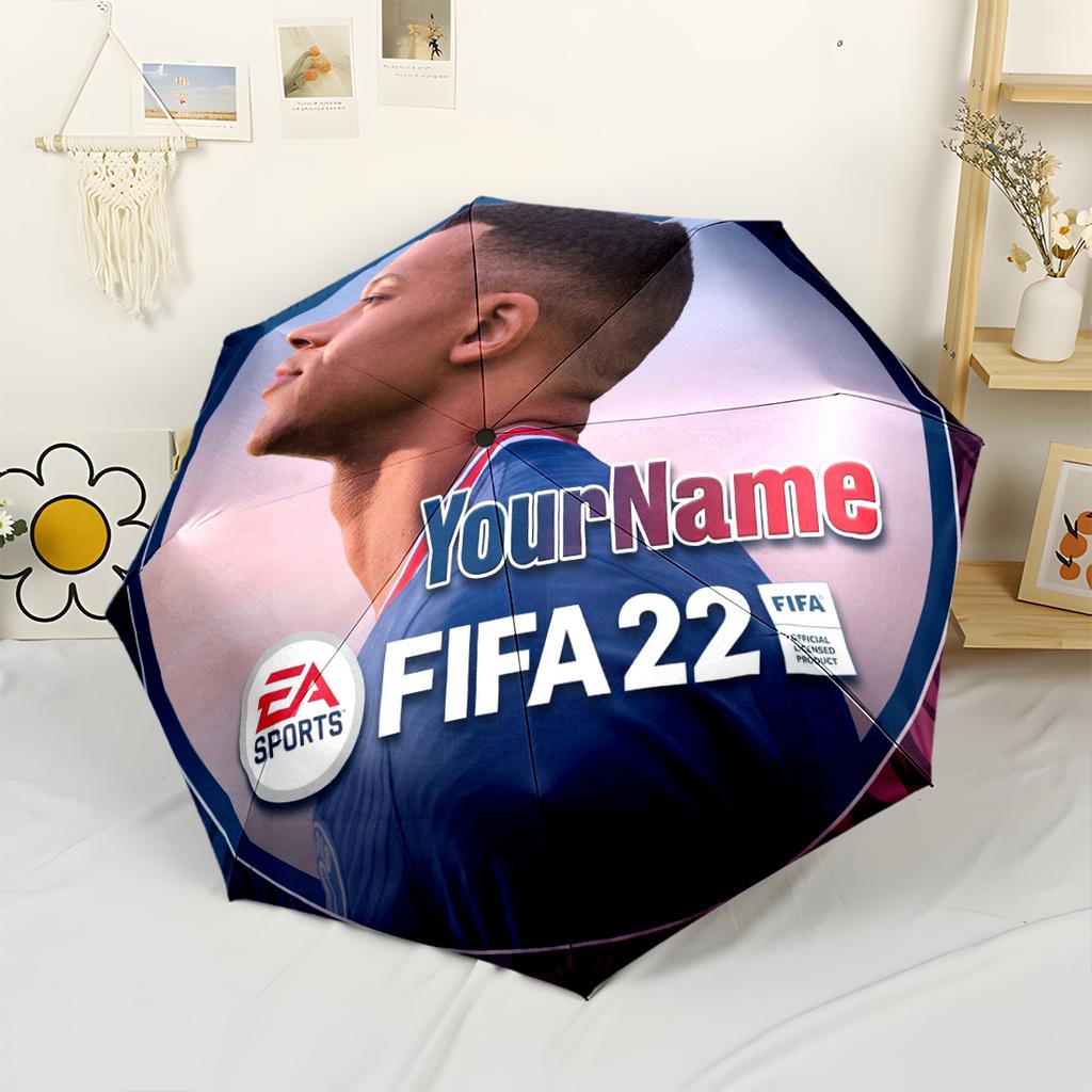 Mbappe Kişiselleştirilebilir İsimli Şemsiye Taşınabilir Otomatik Şemsiye Sağlam 8 Kademeli Gövde Katlanabilir Tasarım Seyahat Vazgeçilmezi Moda Severler Kadınlar İçin Şık Hediye