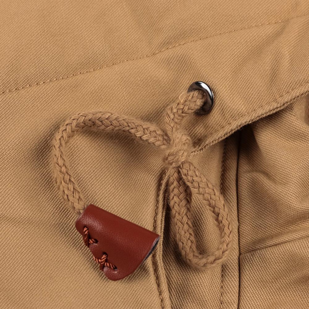 Men's Work Jackets 2025 Autumn and Winter New Solid Color PlushThickened Outdoor Camping Hooded Coat Men's Loose Fitting Jackets