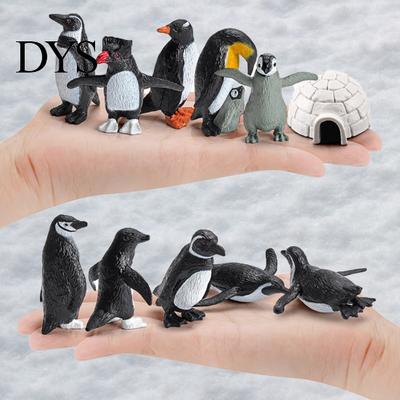 Rostfrei 11 Stück/Set Pinguin Modell Kleinste Details Sammlerstück Massiv Antarktische Tiere Figur Spielzeug Kombi für Regal Dekor