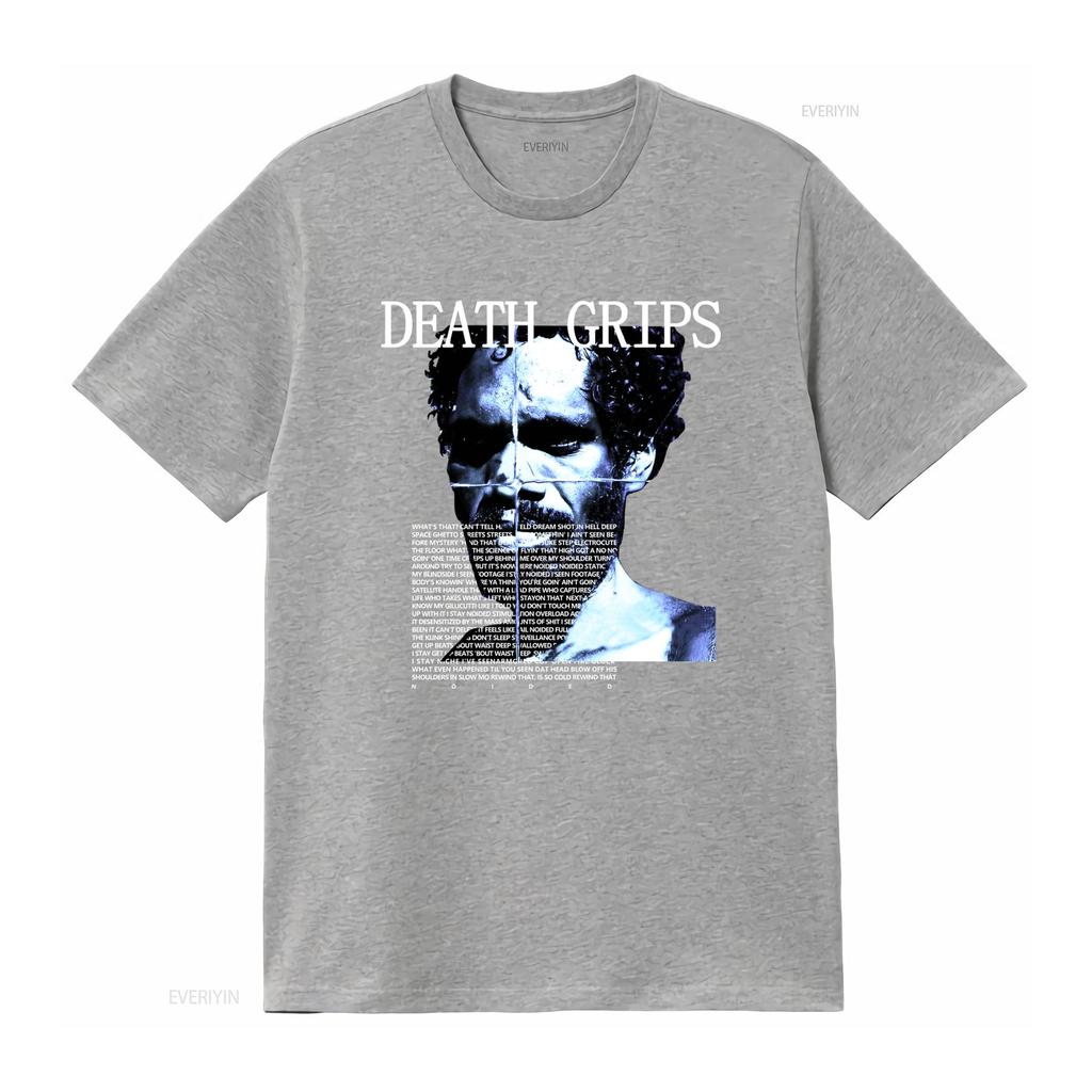 Maglietta in Cotone Tour Album Noided Band Death Grips Per Sb232 Vintage Leggermente Versatile Top alla Moda Per l'Uso Quotidiano