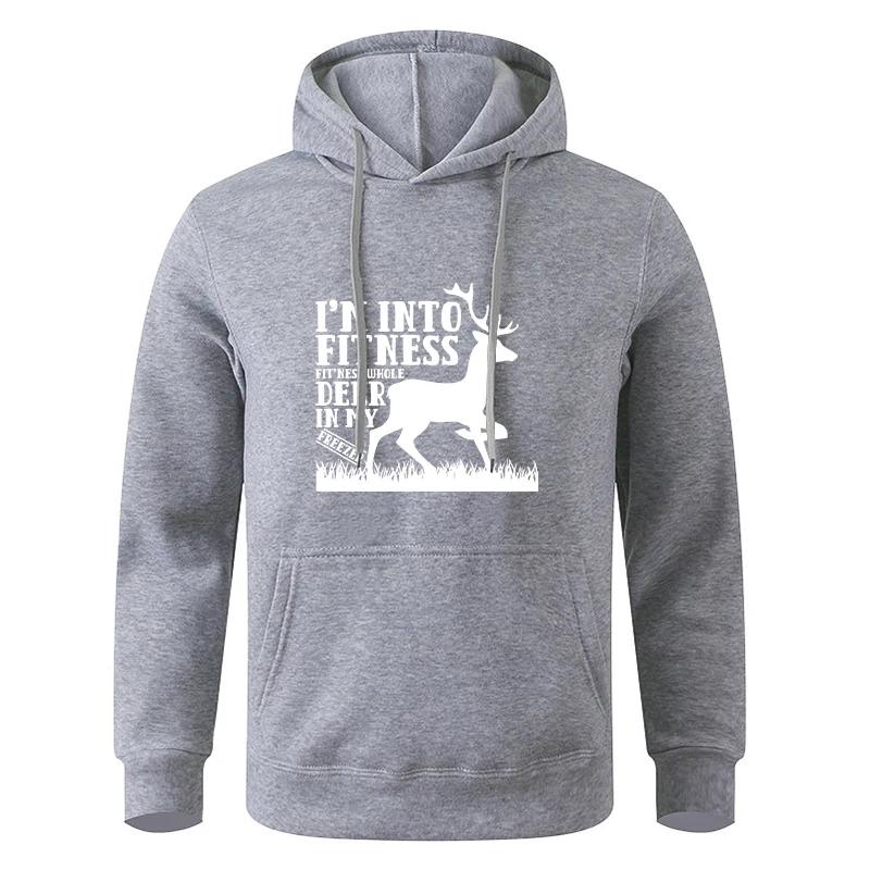 Autumn Fleece Printed Loose Hooded Long - Sleeve Drawstring Pocket Korean Fashion Sweatshirt with Drawstring Pocket Hoodie