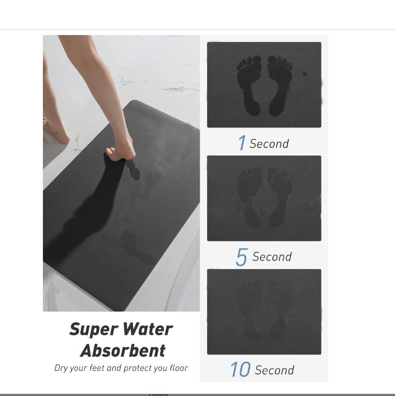 Christmas Festival Diatom Mud Mat Home Decoration Non-Slip Absorbent Bathroom Foot Mat Winter Santa Entrance Door Mat