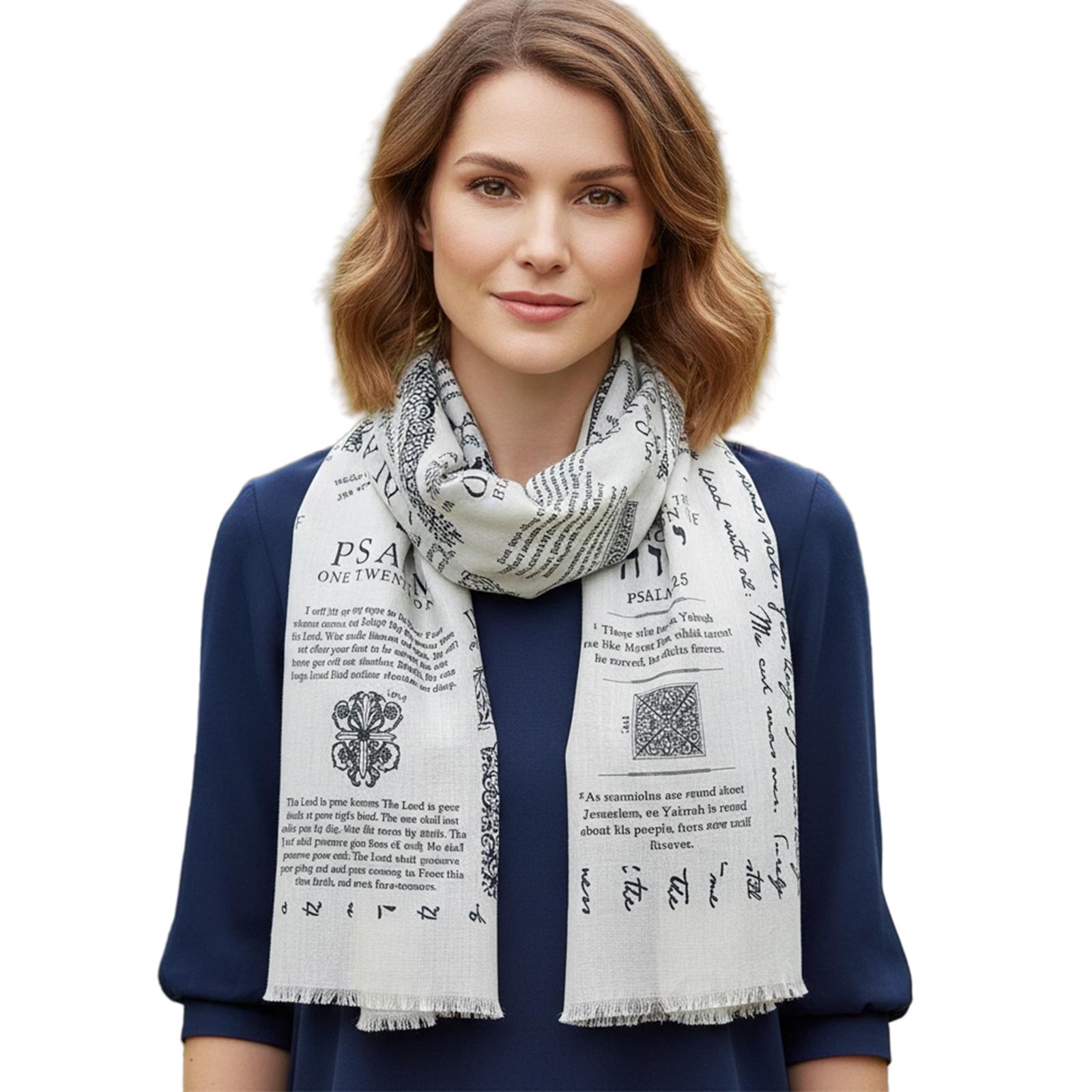 Christian Inspirational Bible Verse Blanket Scarf Religious Shawl Wrap for Women Religious Gifts a