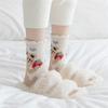 New Warm Winter Women's Cute Rabbit Panda Bear Plush Coral Fleece Socks Thick Sleeping Floor Bed Sokken Xmas Gift Dropship