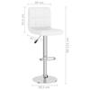 VidaXL Bar Stool Pub Seat Swivel Bar Chair Counter Stool Bistro Seat Pub Chair Home 334219