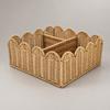 Imitation Rattan Woven Storage Basket Versatile for Vanity