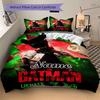 Custom Textile Batman Bedding 3 Piece Set HD Print Duvet Cover Pillowcases for Teens Adult Bedroom Decoration