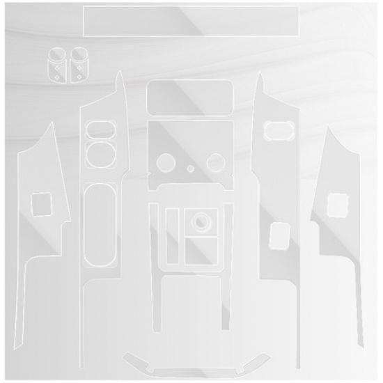 Auto styling Car inner transparent Central control Cover For Range Rover Velar