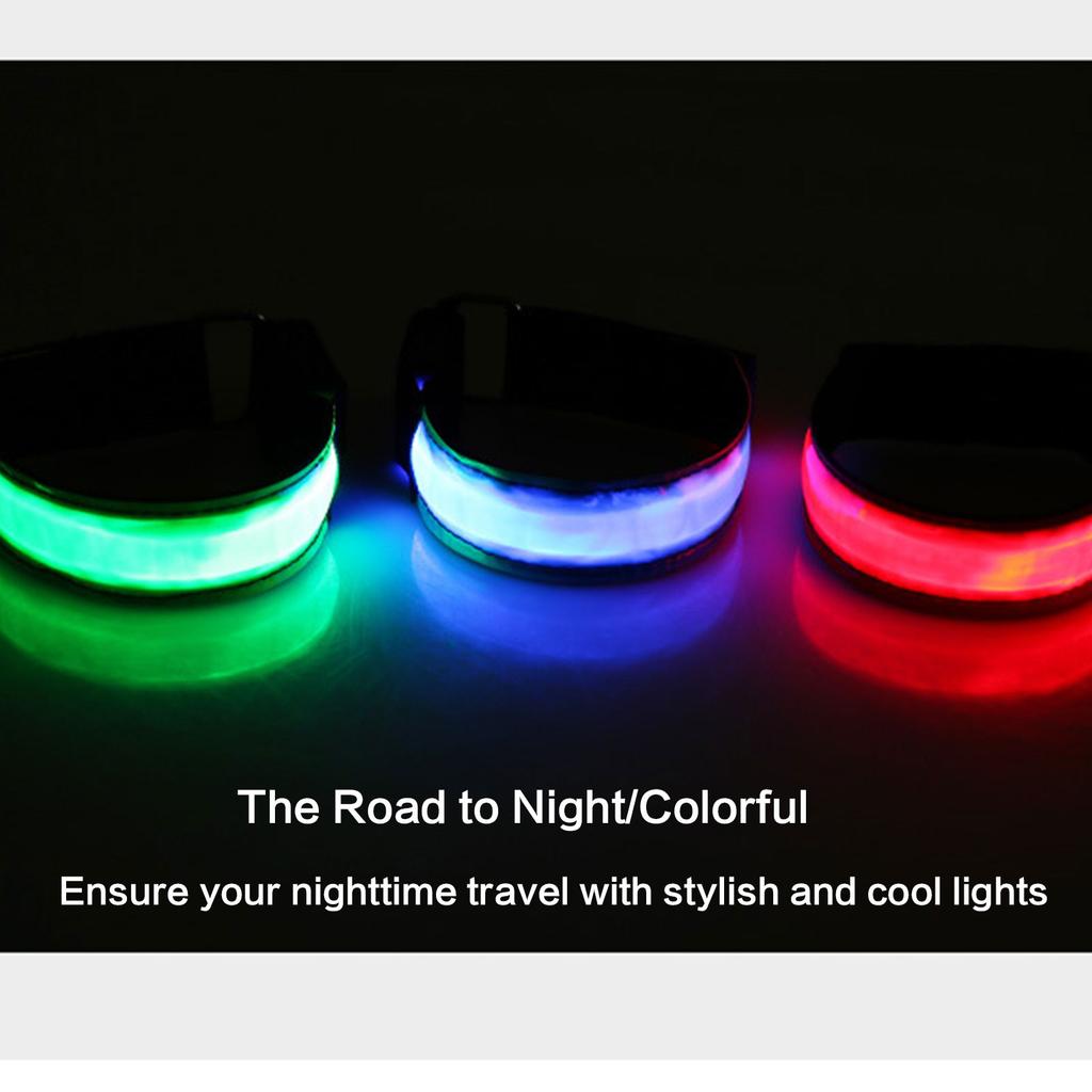 360 Visible LED Light Up Armband For Runners Cycliss Concerts Parties Nylon Webbing Armwear for Outdoor Activity