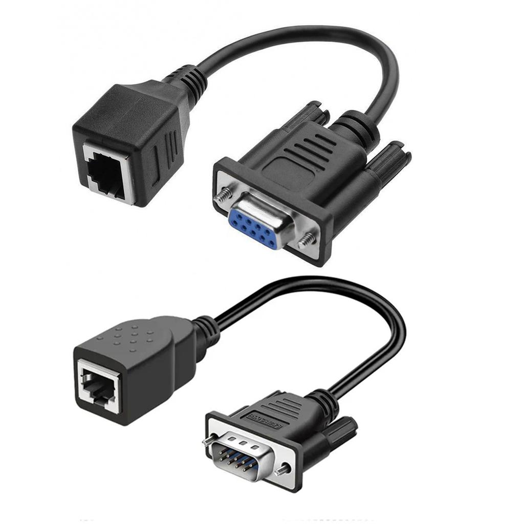 Vielseitiges DB9 Buchse/Stecker auf RJ45 Verlängerungskabel für verschiedene Anwendungen Genießen Sie mehr Flexibilität und Benutzerfreundlichkeit