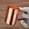 Kupfer Handgefertigt Gehämmert Gerade Kaffeetasse Wasserbecher Kupfer Teetasse Multifunktionelles Teegeschirr Handgefertigter Kupferwasserbecher