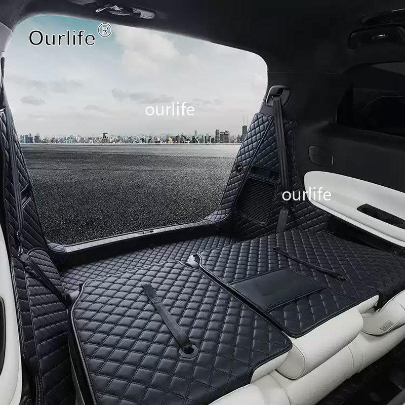 Car Trunk Mat For GAC Trumpchi M8 GN8 2026 2025 7SEATS PU leather trunk mat Custom Car Accessories Auto Interior Decoration