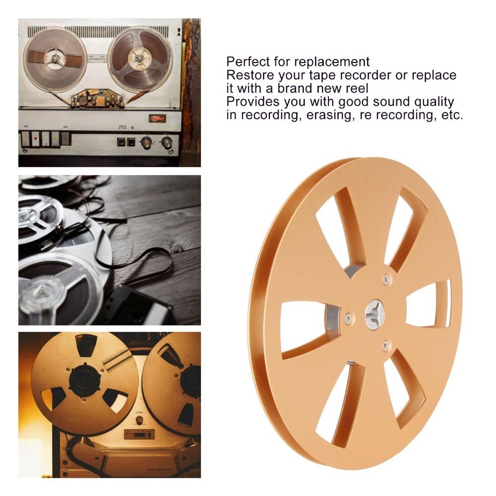 6 Hole Reel To Reel Tape Takeup Spool 1/4 7 Inch Machine Reel Empty Open Reel for Tape Recorder
