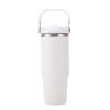 30oz Edelstahl tragbarer Reise-Thermosbecher mit Strohhalm - Großes Fassungsvermögen für Outdoor-/Autonutzung