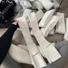 Womens Knee-High Knit Leg Warmers Warm Thick Cotton Socks Fall Winter Stylish Versatile