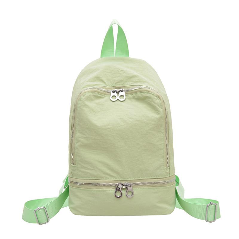 Nylon Casual Backpack With Breathable Design For Students And Commuters