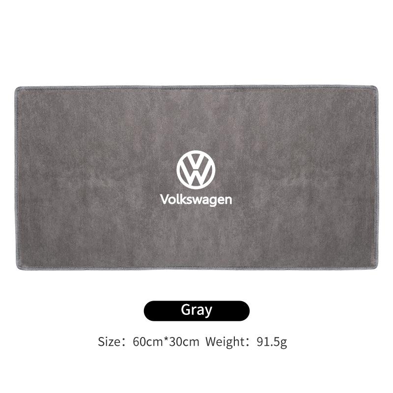 T23-Car Logo Wash Clean Towel Microfiber Cleaning Drying Cloth For Volkswagen VW Tiguan CC Jetta Polo Golf Passat Scirocco Touareg