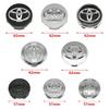 4Pcs 57mm 62mm ABS Car Wheel Center Hub Caps Hub Cap Cover Badge Car Emblem For Toyota C-hr Prado Prius Avensis Rav4 Yaris Hilux
