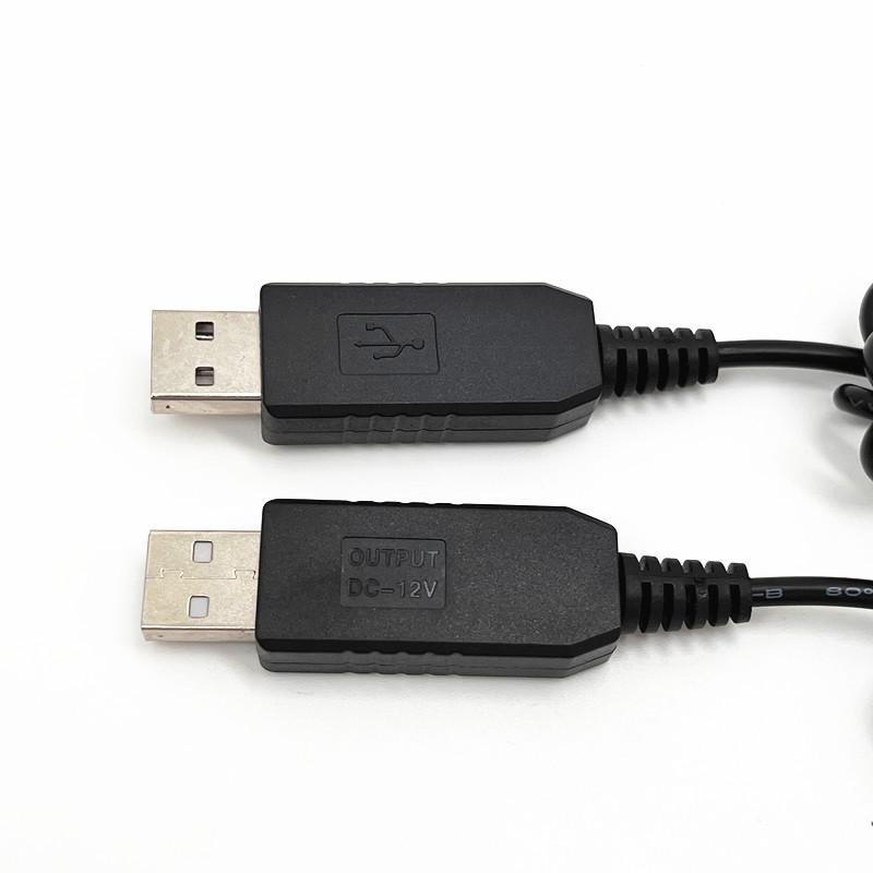 WiFi to Power Bank Cable Connector 5.5*2.1mm DC 5V to 9/12V USB Cable Boost Converter for WiFi Devices