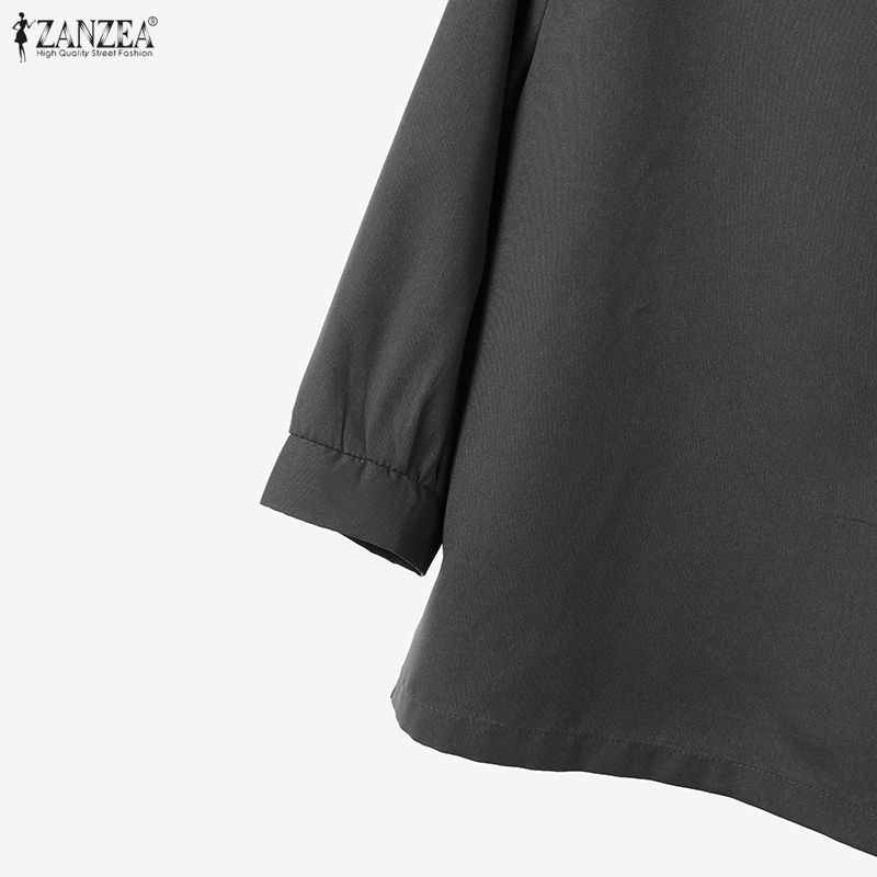 ZANZEA Women 3/4 Sleeve Blouse and Shorts Skirt Casual Two Piece Suit Sets