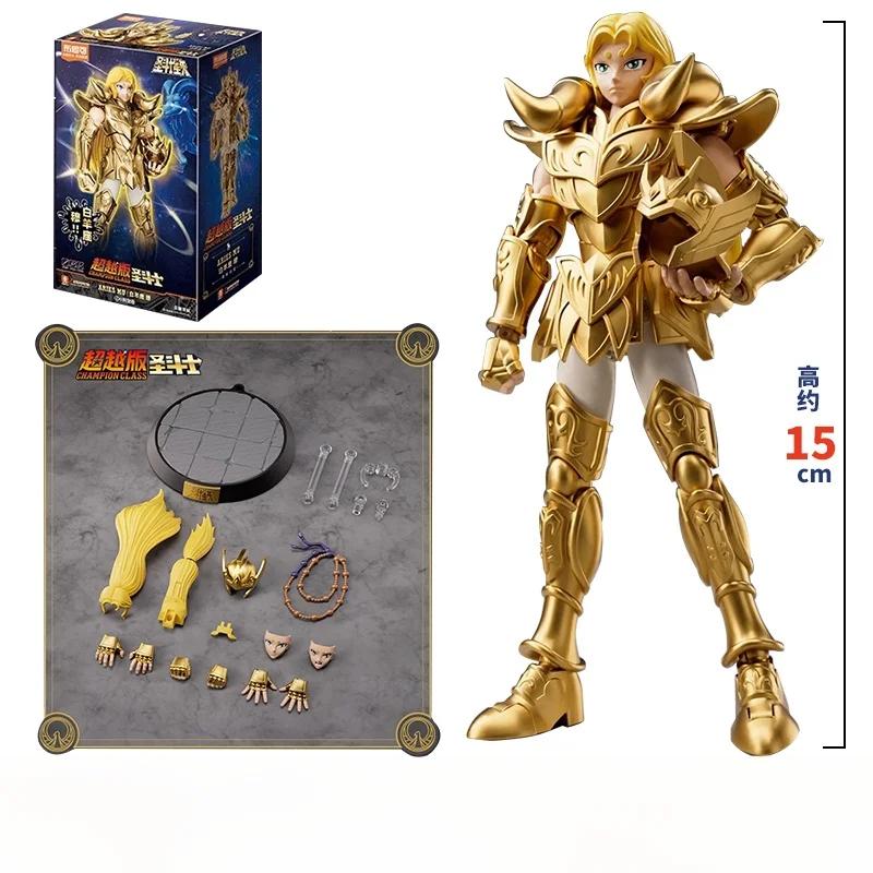 BLOKEES Original Gold Saint Seiya Sagittarius CYGNUS AQUARIUS CAMUS HYOGA Aiolos Pegasus CHAMPION CLASS Action Figure Model Toys