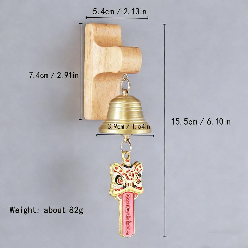 *Wood Door Bell Japanese Wind Chime Wooden Door Bell Entry Door Reminder Doorbell Room Decorative Doorbell New Year Decorations