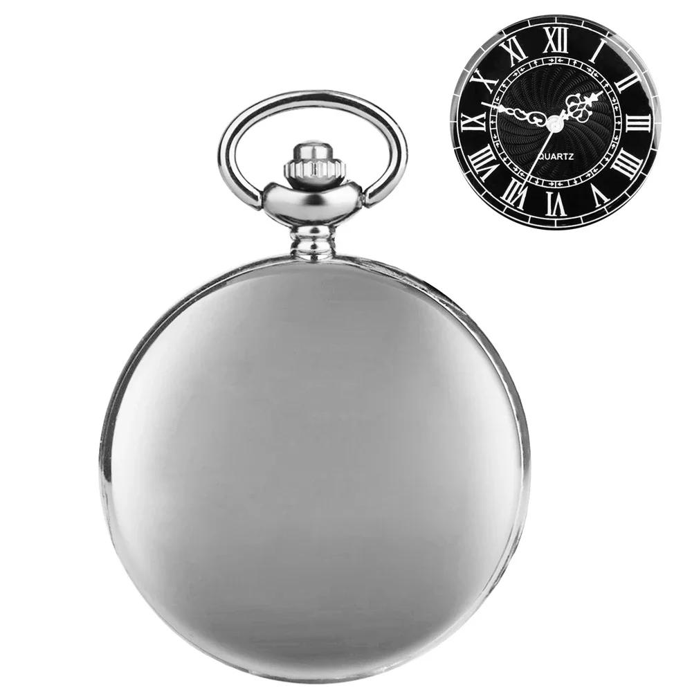 

Steampunk Roman Numeral Pocket Watch Antique Vintage Design Quartz Chain Clock Pendant Jewelry Timepiece Gift for Women Men коричневый