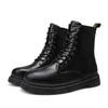 Autumn and Winter New 1460 Martin Boots, High-top Men's Boots, Eight-hole Zipper Locomotive Boots, Round Head Trendy Tooling Boots