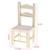 1:12 Dollhouse Furniture Miniature Wooden Kitchen Chair Kids Pretend Play Toy