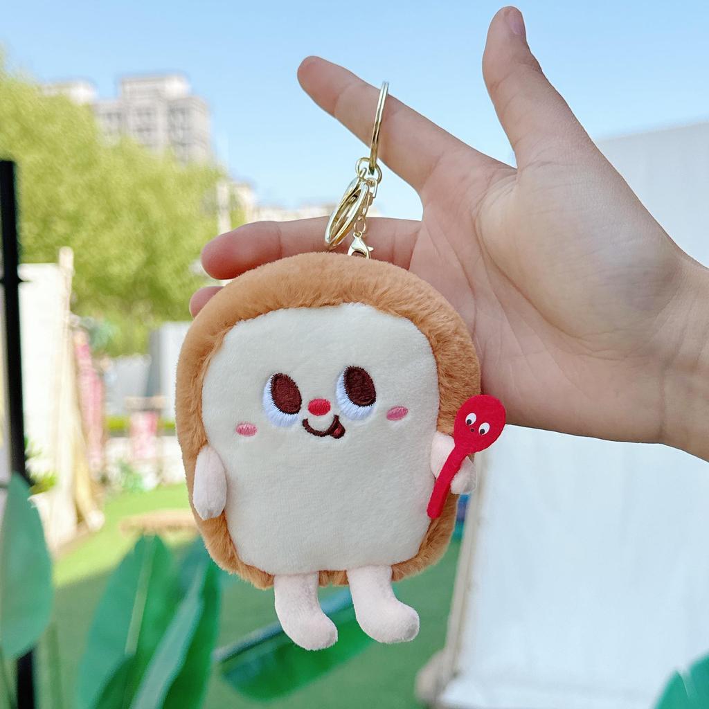 Cute Plush Hamburger, Hot Dog, Chicken Leg & Fries Doll - Schoolbag Decoration & Claw Machine Toy.