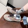 Cocoa Latte~ Women's Shoes Sneakers Forrest Gump Shoes 2025 Spring and Autumn New Casual Platform Splicing German Training Shoes