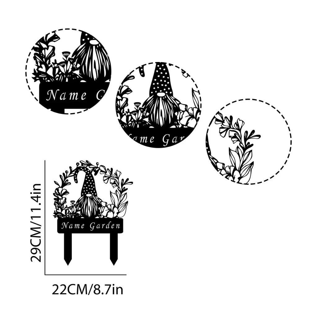 **1. Metal Gnome Garden Stake Iron Yard Sign Outdoor Lawn Decor** **2. Handmade Iron Gnome Yard Stake Unique Garden Gift for Gardener**