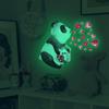 Cartoon Panda Baby Heart Wall Sticker Bedroom For Home Decoration Kids Room Wallpaper Glow In The Dark Self-adhesive Stickers
