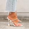 New Sandals Summer Fashion Versatile Women's Shoes Comfort Thin Heels Simple 2026 High Heels Lightweight Trendy Elegant Slippers