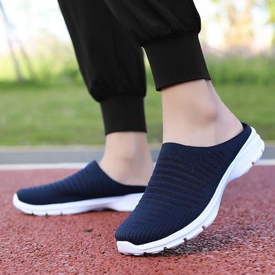 Hausschuhe Sommer Herren Mesh Atmungsaktiv Zuhause Indoor Hausschuhe Herren Dicke Sohle Pantoletten Mode Paar Laufschuhe Chanclas Hombre