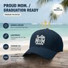 [Graduation Baseball Cap] Senior Mom Class Of 2026 Print Adjustable Breathable Lightweight  Polyester Sun Protection Curved Brim Baseball Hat -