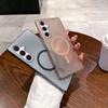 For Samsung Galaxy A56 5G Magnetic Case Compatible with MagSafe Frosted PC Phone Cover