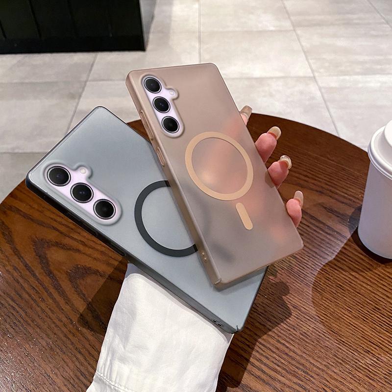 For Samsung Galaxy A56 5G Magnetic Case Compatible with MagSafe Frosted PC Phone Cover