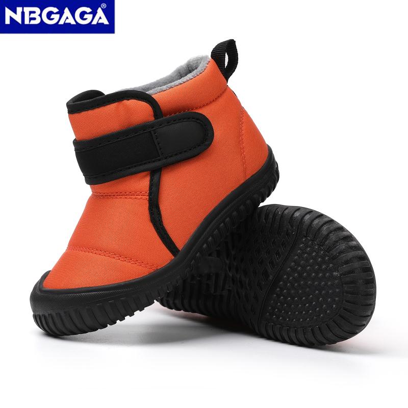Unisex Kids' Outdoor Anti-slip Winter Snow Boots Warm Plush Toddler Boys Girls Comfortable Walking Shoes Size 19-28