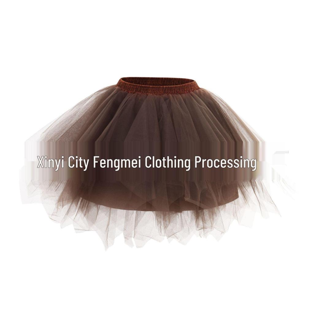 Mesh Princess Tutu Skirt for Kids - Puffy Ballet Dance Costume Skirt