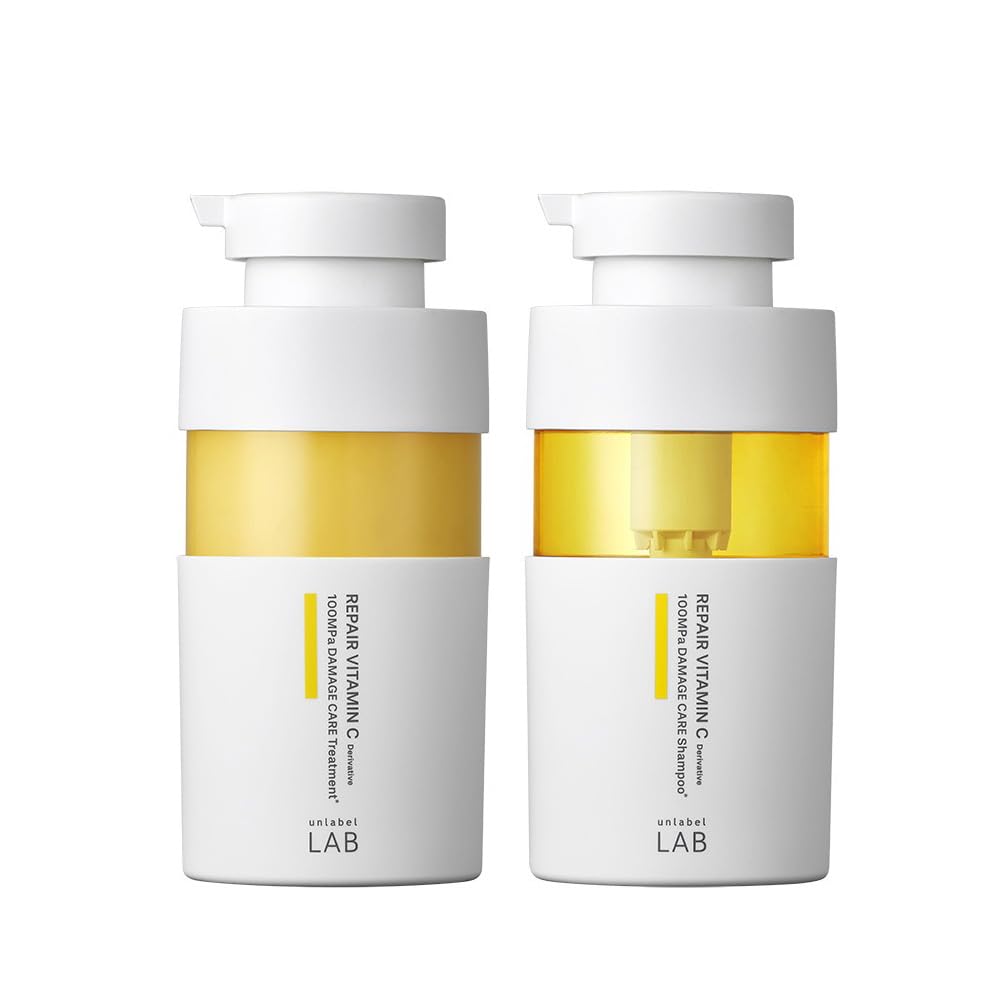 

unlabel Unlabel Shampoo Treatment Set V Repair Vitamin C Derivative Shampoo 400mL Treatment 400ml unlabel LAB Made in Japan Hair Care Vitamin C